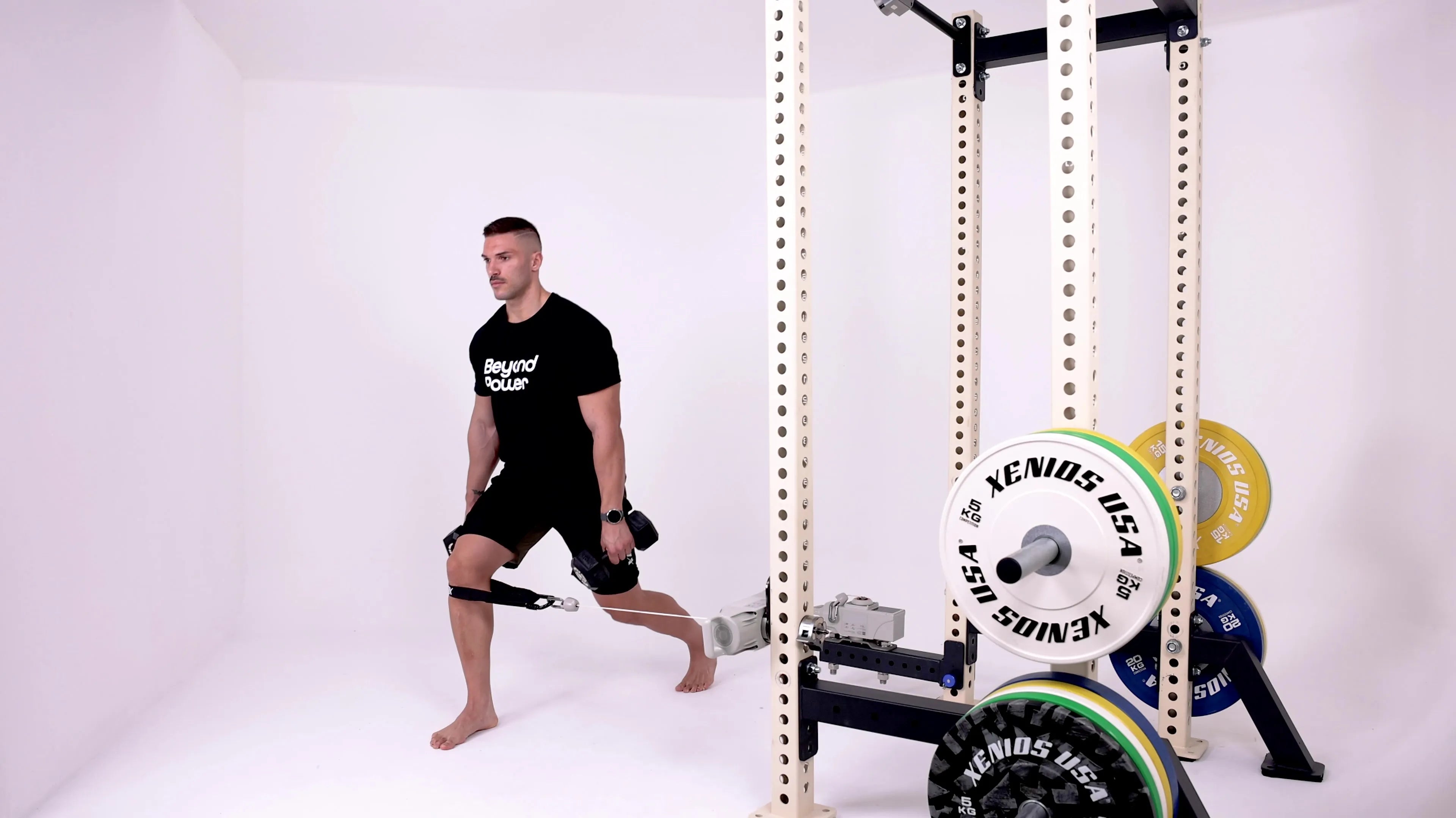 Reverse Lunges with Cable Pull